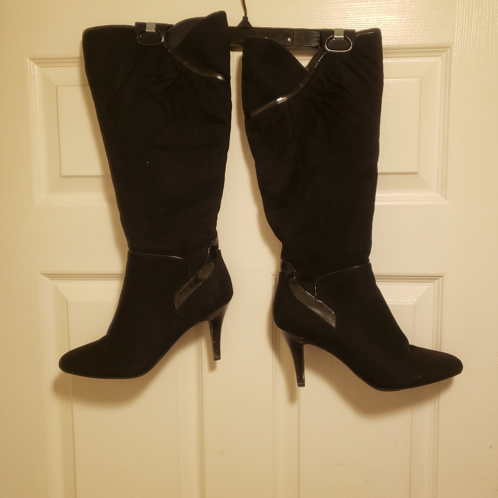 Tall black boots